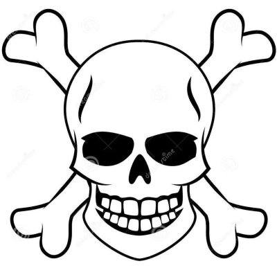 Рисунки черепа для срисовки