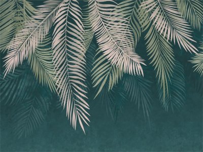 Аффреско пальмовые листья