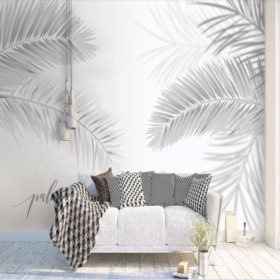 Обои с пальмами в интерьере