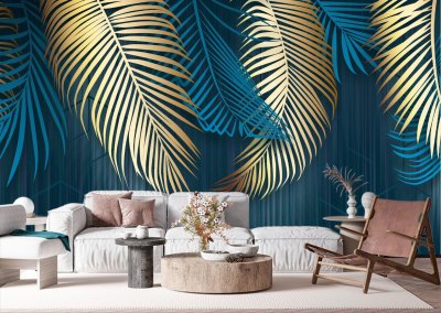 Аффреско пальмовые листья