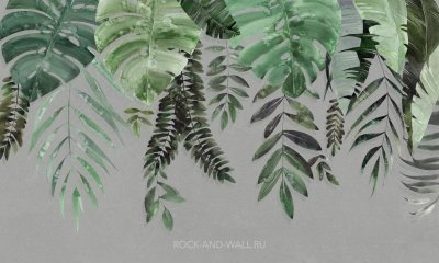 Декор интерьера пальмовыми листьями