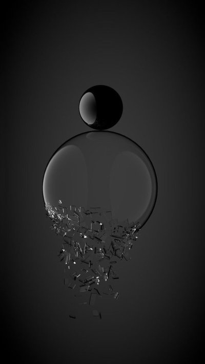 Черные фотообои на телефон