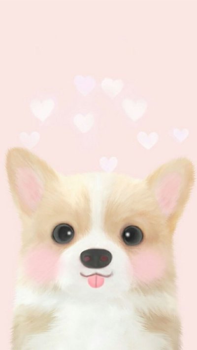 Фон с милыми собачками