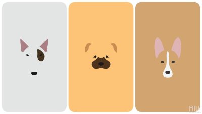 Эстетичный фон с собакой