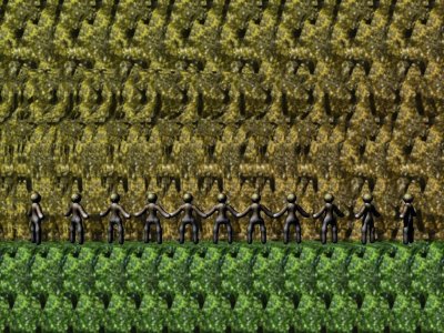 Стереограмма Будда сложные