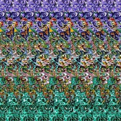 Стереограмма тигр